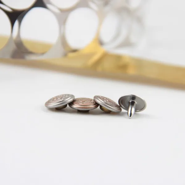 High Quality Brass Material Brass Rivet With Brass Nail for Jeans Denim Jeans Garment Jacket photo-4