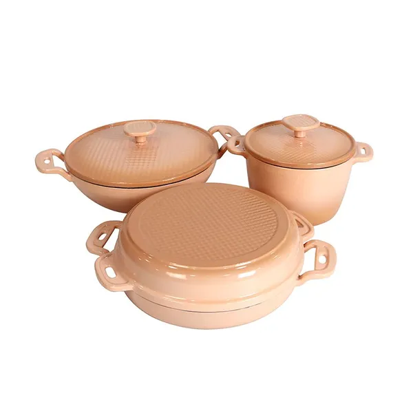 Enamel 6-Piece Cast Iron Pots and Pans Set Manufacturer photo-3