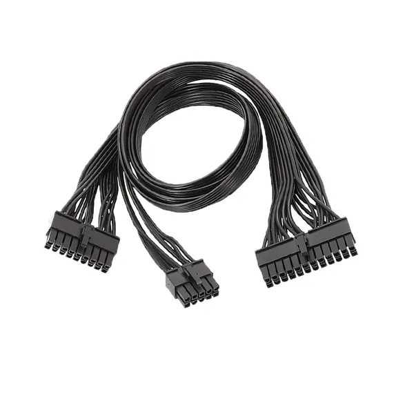 10Pin+18Pin to 24Pin Modular Power Cable Black Flat Ribbon for EVGA Power Supply photo-2