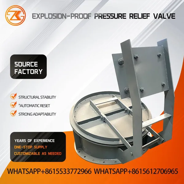 Round Birdcage Flameless Explosion Vent Pressure Relief Valve For Cartridge & Bag Dust Collector Indoor Dust Explosion Protection photo-3