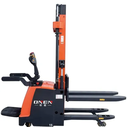 Stand-on Double Lift Electric Pallet Stacker Factory Direct Sales CDDD photo-5