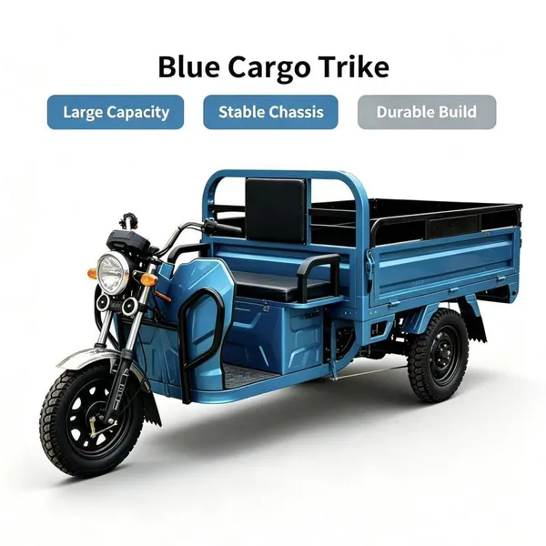 Factory Direct Electric Three Wheeler Cargo Passenger Dual Use Low Noise Stable Driving Electric Tricycle With 12 Months Warranty