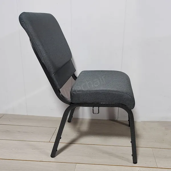 Durable High Quality Steel Frame Comfortable Padded Commercial Modern Church Chairs Metal photo-5
