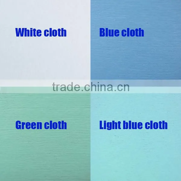 Blue and Green Water Resistant Wood Pulp Paper Nonwoven for Medical Cloth