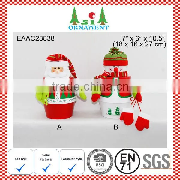 Red and Green Small Plush Christmas Gift Box photo-3