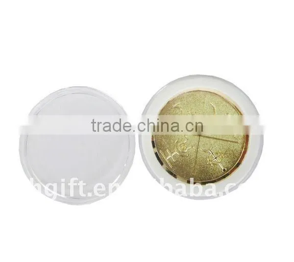 Gold Coin With Folding Boxes