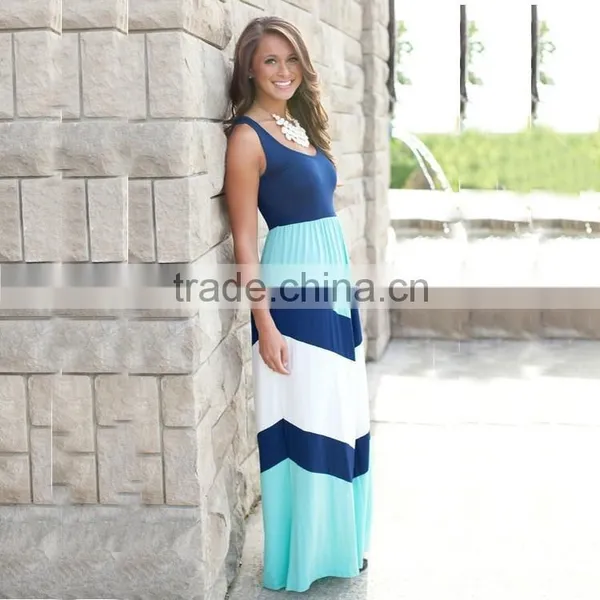 Mommy and me Maxi Dress Stripe Fashion Women Dress Apparel Long Maix Dress Baby Dress Clothing photo-2