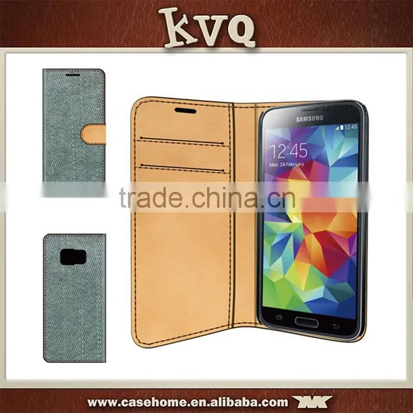 Green Jean Phone Case for Samsung Galaxy J7 With Card Holders photo-2