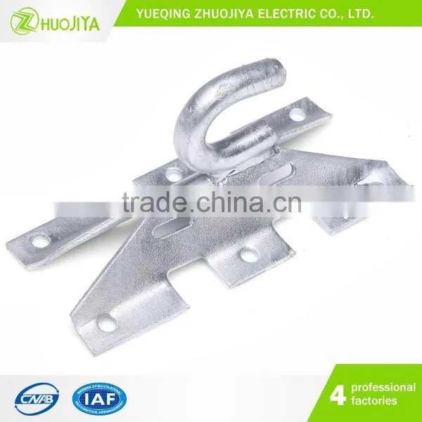 Zhuojiya High Quality Manufactured Anchor Bracket /Hot Dip Galvanized Anchor Hook For Cable Pole