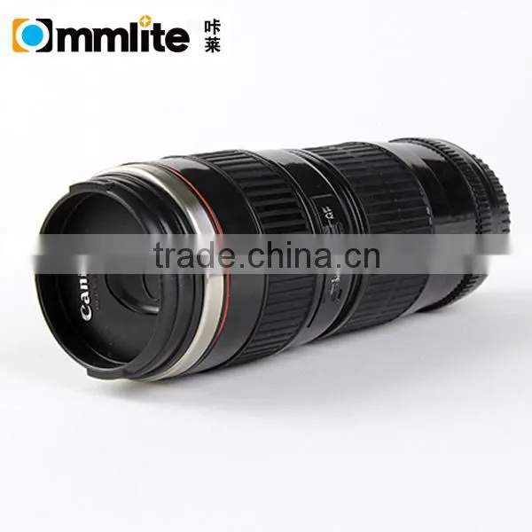 Small Black 2 Generation Stainless Steel Camera Lens Mug Cup for Canon 70-200MM photo-6