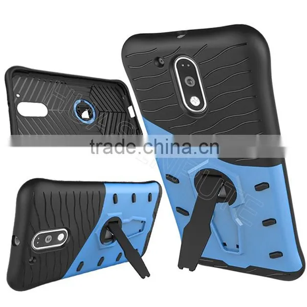 Popular Shock Resistant Armour Case With Stand For Motorola G4&G4 Plus photo-3