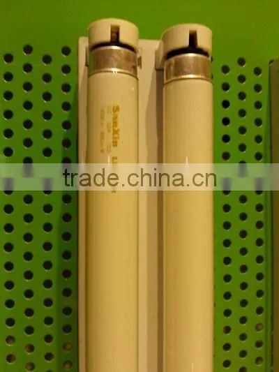 White Paint 40W High Light Effect Super-quiet Inductance Double Tubes Lamp Inductive Fixture With Flat Cover and Lamp Holder photo-2