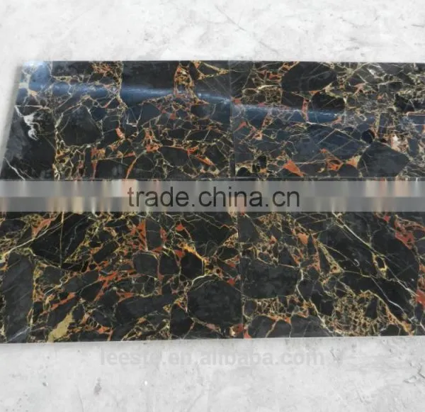 China Luxury Black Golden Marbles Hot Selling photo-3
