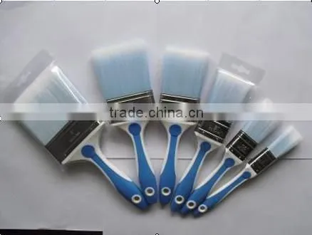 Rubber Handle With Synthetic PBT Tapered Filament Flat Painting Brush photo-2