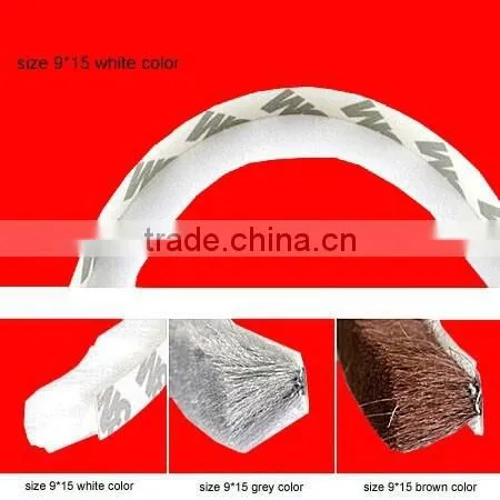 9*15mm Wool Pile Weather Strip for Seal Door Window photo-2
