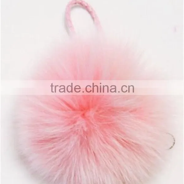 100% Genuine Fox Fur Ball for Keychain Bag Car Pendent photo-5