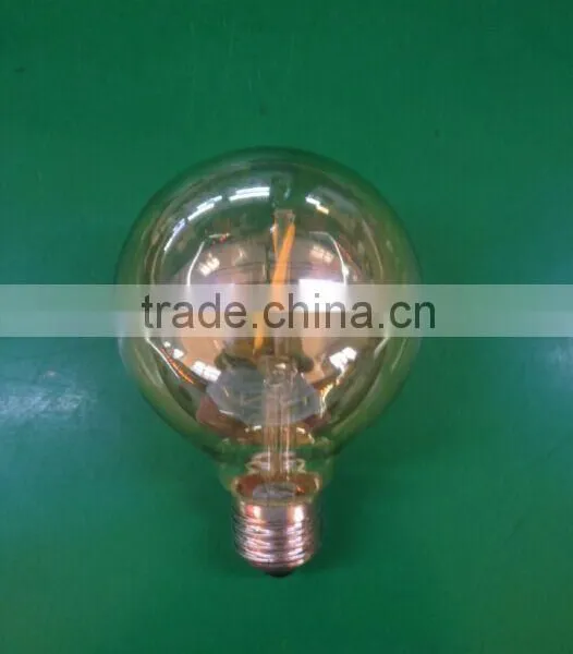 G80/g95 2watt 6w 8w 4w Led Filament Bulb Globe Light Amber Glass E27 Warm White 230V CE Rohs photo-3