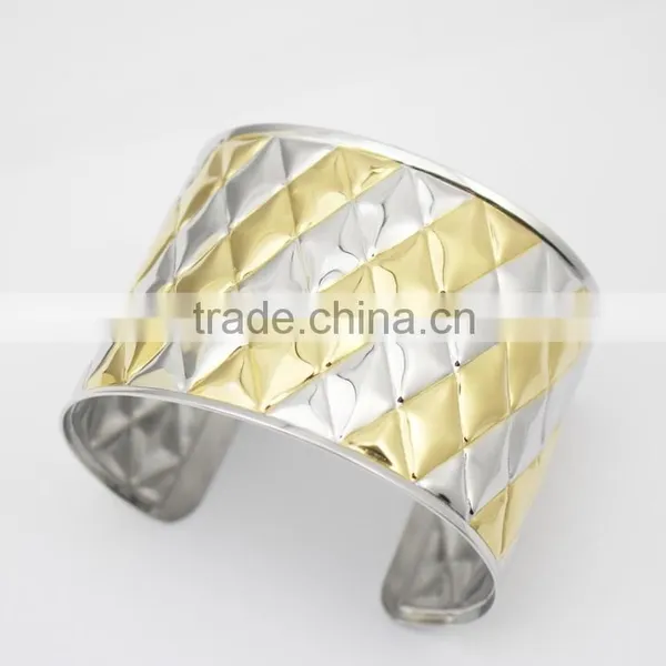 Stainless Steel Bangle Jewelry Engraved Cuff Bracelet photo-5