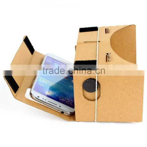 High Quality DIY Magnet Google Cardboard Virtual Reality VR Mobile Phone 3D Viewing Glasses For 5.0" Screen Google VR 3D Glasses photo-3