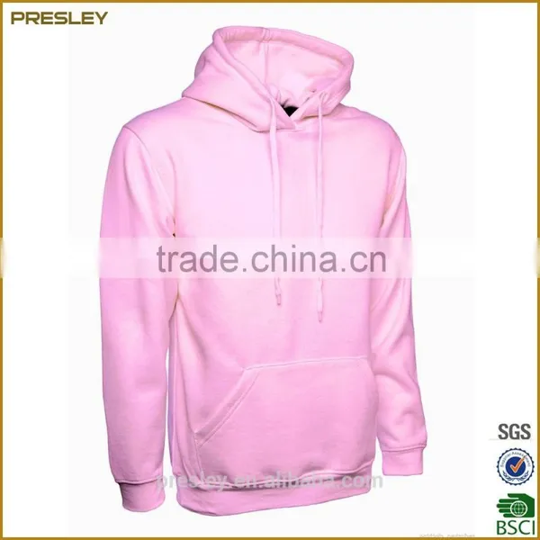 New Fashion Pocket Customized Wholesale Plain White Hoodie Men photo-2