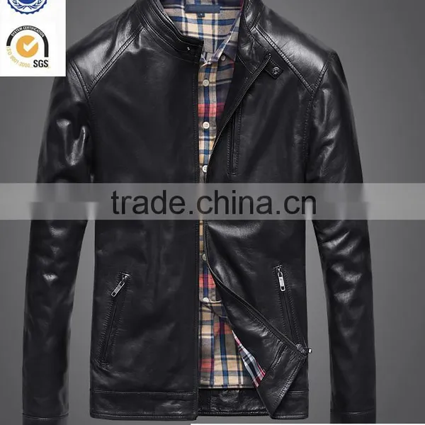 New European Hight Quality Cheap Man's Leather Jacket photo-3