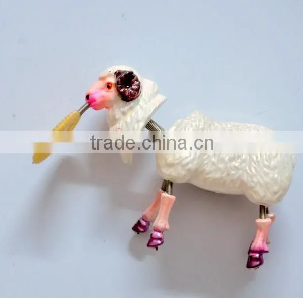 4 Inch Small Sheep Eat Dollor Plastic Fridge Magnets Maker photo-3
