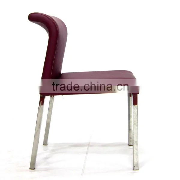 Stainless Steel Legs Low Back Dining Room Chair for Sale photo-2