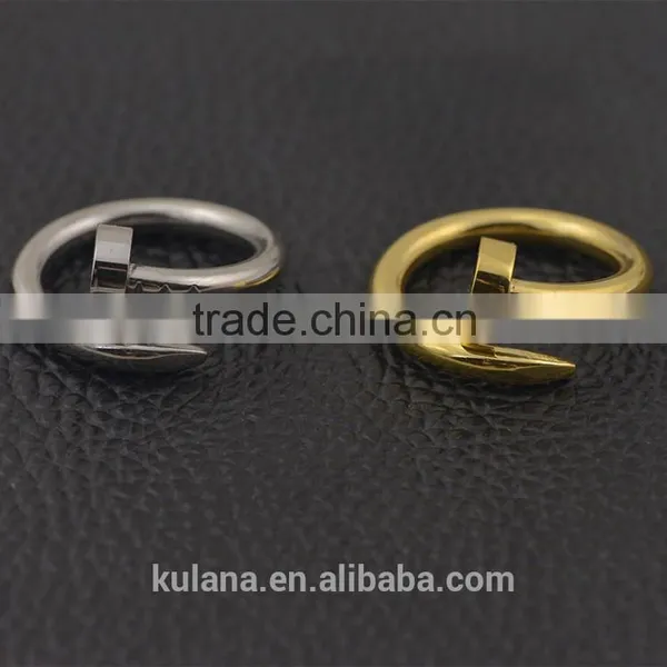 Rings for Men Twisted Nail Rings