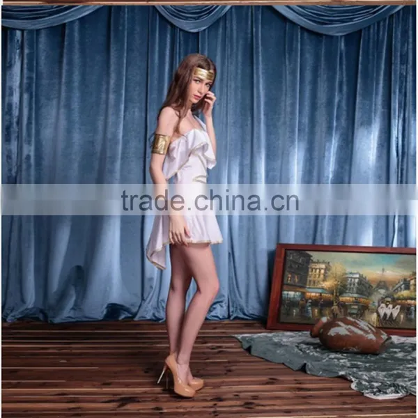Female Goddess Roman Costume Uniform Adult Sexy Warrior Princess Halloween Fancy Greek Goddess Costume Dress photo-3