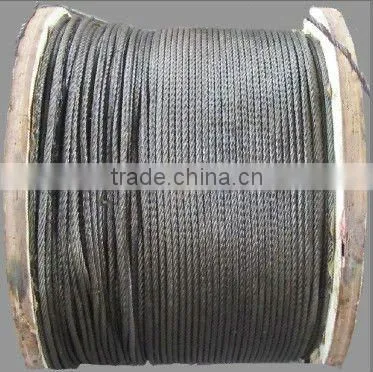 Factory Supply 8x7+1x19 Ungalvanized Steel Wire Rope photo-2