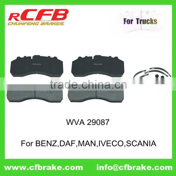 Heavy truck Brake Pad 29087-use for Actros,Atego,Axor,Citaro,DAF,MAN,IVECO