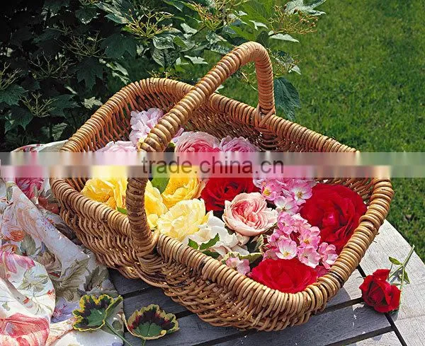 Hot Sale Cheap Wicker Basket With Fabric Wicker Basket Home Storage photo-2