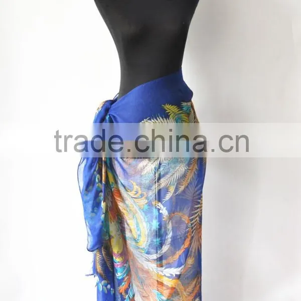 Wholesale Printing Design Oversize Polyester Voile Bali Pareo photo-2