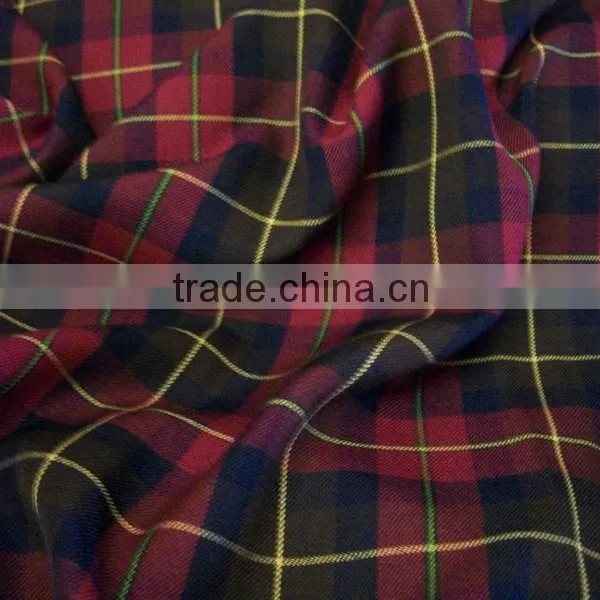Wool Worsted Fabrci, 100% Wool Fabric, Tartan Fabric