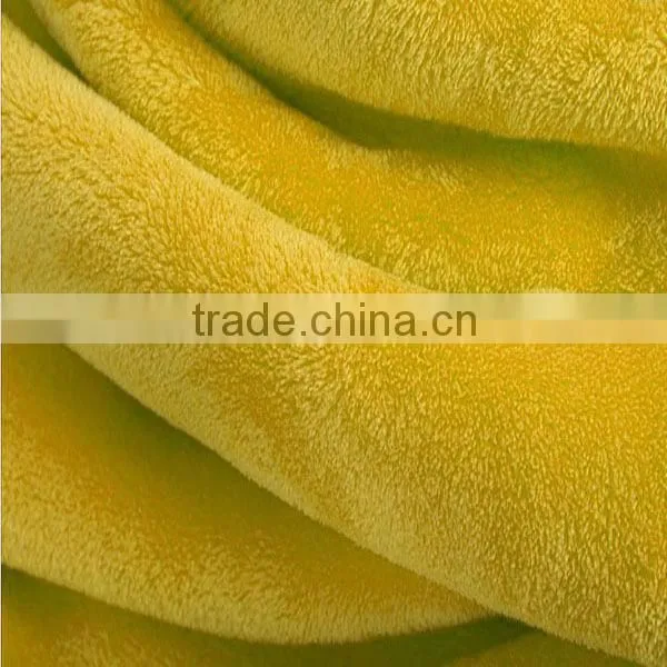 Solid Dye Coral Fleece Fabric With Long Pire