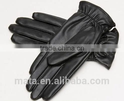 Hot Selling Outdoor Winter Warm PU Leather Touch Screen Gloves For Ladies photo-4