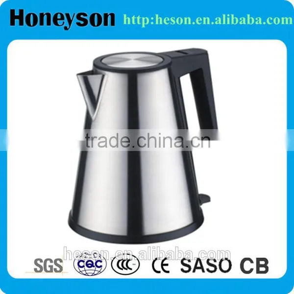 1.2L High Quality Kitchen Supply Hotel Stainless Steel Cordless Electric Kettle