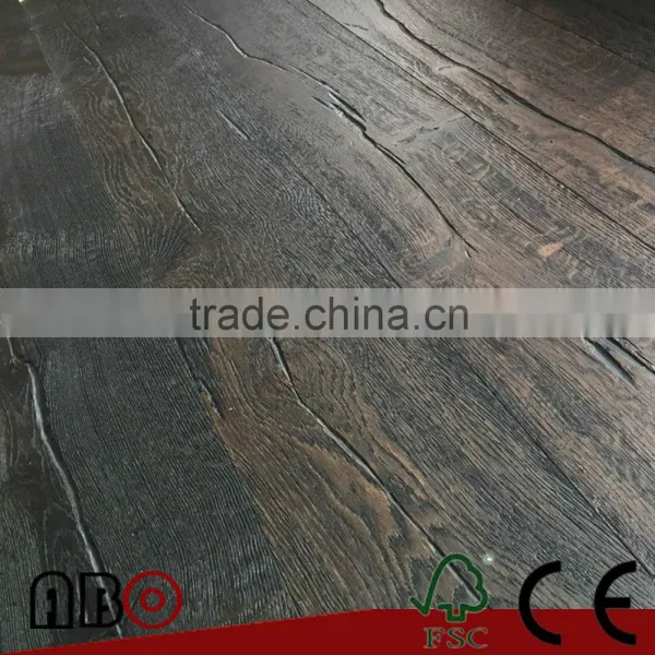 Antique Style Distressed CED Grade Oak Engineered Wooden Floor photo-2