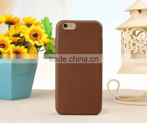 Solid Color PU Mobile Phone Back Case For IPhone 6s Plus photo-5