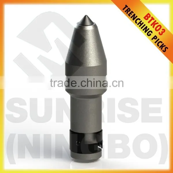 BTK03 25mm Round Shank Betek Tooth Conical Drill Pick Trenching Betek Tools