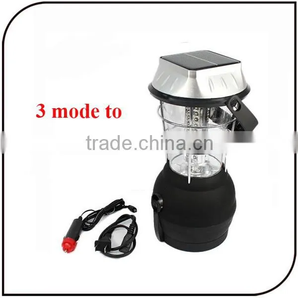 32 Led Powered by Hand Crank AAA Battery Solar Pannel Emergency Led Solar Camping Lantern Lamp photo-5