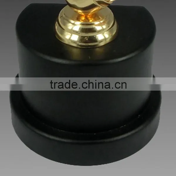 Golden Badminton Shuttlecock Award Black K9 Crystal Base Factory Direct Metal Metal Gold Sport Trophy Cup Quality Choice photo-6