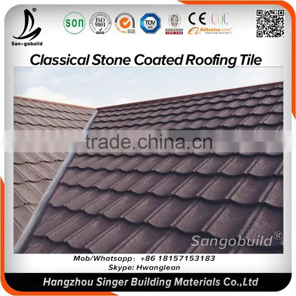 Low Price Natural Stone Coated Roof Tiles Type of Roofing Sheets Building Steel Sheet Metal photo-3