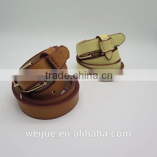 Colorful Skinny Women Leather Belt photo-3