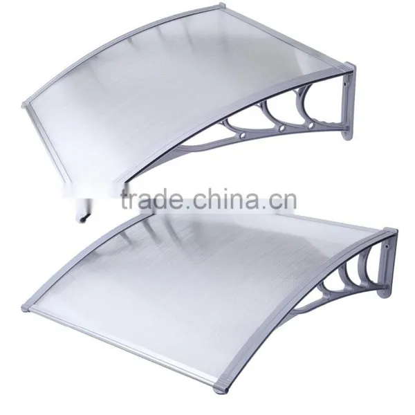 SILVER WING DIY Manual Type Double Polycarbonate Door Awning photo-3