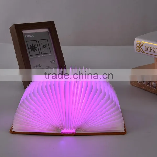 New Innovative USB Rechargeable Kraft Paper Book Shape Night Light Souvenir Gift Book Light photo-5