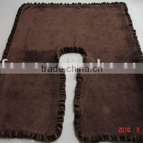 2012 100%polyester Knit Solid Shoulder Throw