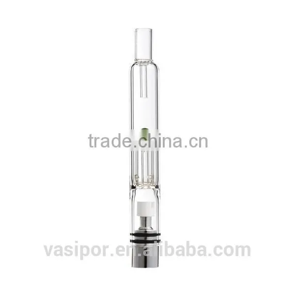 Cool Spill Proof Glass Dab Vaporizer Pen Attachment With 2 Coils Hot Sell photo-2