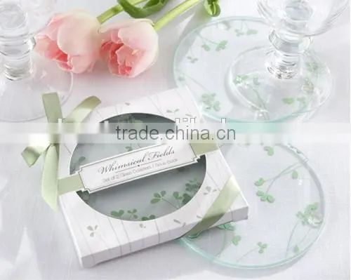 Whimsical Fields Spring Leaf Coasters
