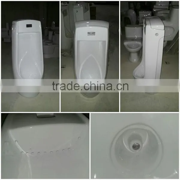 Big Size White Bathroom Modern Hotel Sensor Tall Stall Urinal photo-3
